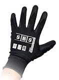 SBS 12 Paar Nylonhandschuhe Größe 8 Bauhandschuhe Arbeitshandschuhe Schutzhandschuhe Montagehandschuhe