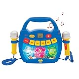 Lexibook - Paw Patrol - Tragbarer digitaler Karaoke-Player für Kinder - Mikrofone, Lichteffekte, Bluetooth, Aufnahme- und Sprachwechslerfunktionen, wiederaufladbarer Akku, Blau/Rot, MP320PAZLXB