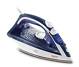 Tefal Maestro FV1845 Dampfbügeleisen (Variable Dampfmenge 0-35 g/min., Extra-Dampfstoß 110 g/min., Leichtgleitende Keramik-Bügelsohle, 0,27 Liter), Weiß/Blau