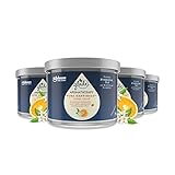 Glade Aromatherapy Essential Oils Duftkerze, Pure Happiness, Glade Duftkerze Mit Ätherischen Ölen Orange + Neroli, 4 x 260g