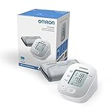 OMRON X2 Smart – Automatisches, klinisch validiertes Oberarm-Blutdruckmessgerät mit Bluetooth und kostenloser Smartphone-App; erkennt unregelmässige Herzschläge; mit Manschettensitzkontrolle