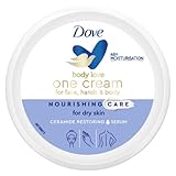 Dove, One Cream Nourishing Care Gesichts-, Körper- und Handcreme für trockene Haut, verleiht eine weiche, elastische und feuchtigkeitsspendende Haut für 48 Stunden, mit Ceramide Restoring Serum,