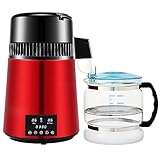 Destilliertes Wasser Maschinenreiniger, 750W mit 3000ml Glasflasche, Überhitzungsschutz, Touchscreen-Bedienung, Dual-Temperaturanzeige, Timer