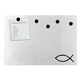 Huuraa Magnettafel Fisch Symbol Pinnwand Größe 42 x 30cm mit Kirchlichem Symbol Geschenk Idee für Freunde und Familie