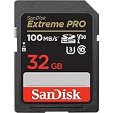 SanDisk Extreme PRO SDHC UHS-I Speicherkarte 32 GB (V30, Übertragungsgeschwindigkeit 95 MB/s, U3, 4K-UHD-Videos, temperaturbeständig)