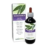 Silber-Weide (Salix alba) Rinde Alkoholfreier Urtinktur Naturalma | Flüssig-Extrakt Tropfen 200 ml | Nahrungsergänzungsmittel | Veganer