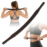 Gua Sha MassagestabTherapy Stab,Faszienrolle Massagegerät Scraping Stick mit 37 Massageperlen Faszienstab, Ganzkörper Scraping Stick für Muskelentspannung Massage Nacken Rücken Bauch