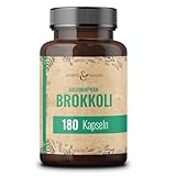 Brokkoli Kapseln - 180 Sulforaphan Kapseln Hochdosiert - Vegan - Ohne Füllstoffe - Beste Qualität- Abgefüllt In Deutschland - Aus Brokkoli Extrakt - Sulphoraphan Broccoli Extract