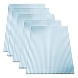 KAISER plastic® Doppelstegplatten 16/20 | Xtra Strong (PC) | 98 cm Breite x 200 cm Länge | 5er Set | Farbe: Klar und UV-geschützt