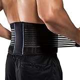 BraceUP Rückengurt, Rückenstützgürtel - Atmungsaktive Rückenbandage Herren und Damen, Rückenstütze, Lendenwirbelstütze gürtel für unteren Rücken bei Ischias, Bandscheibenvorfall, Skoliose (S/M)