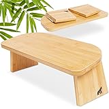 MY FAT GORILLA Meditationsbank Klappbar aus Bambus - Yoga Hocker einklappbar - Sitzbank für Tiefe Meditation