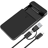 YIIFELL Festplattengehäuse SSD Gehäuse 2,5 Zoll Gehäuse USB C 3.2 Gen 2 / USB Typ-A auf SATA III bis zu 10 Gbps Externes Gehäuse für SSD und HDD in Höhe 9.5mm/7mm Werkzeugfreie Montage