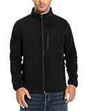 Pioneer Camp Herren Fleecejacke Full Zip Outdoor Polar Leicht Winddicht Jacke mit Reißverschluss Schwarz L