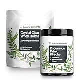 Ausdauer Basic Set – Crystal Clear Whey Isolate Zitronengeschmack – Endurance Drink Kirsche – hochdosiert – in Deutschland produziert & laborgeprüft