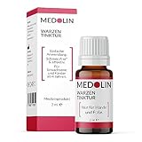 Medolin® Warzen Tinktur - Effektives Warzenmittel zur Behandlung von Warzen - Wissenschaftlich bestätige Wirkung - Einfache & schmerzfreie Anwendung, 2 ml