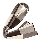 TOPPERFUN 1 Stück Herren Wollschal Karierter Winterhalstuch für Männer Warm und für Formelle und Anlässe Kuschelig und für Kalte