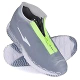 JUDA Wasserdicht Schuhüberzieher, Wiederverwendbare rutschfeste Überschuhe, Für Regen, Schneetag, Wüstenstrand, Schlammige Straßen (L (39-42), Transparente)