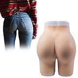 Adima Silikon-Po-Hose Hüftverstärker Offenes Schritt-Design Realistisches Po-Lifting für Frauen Und Crossdresser,Brown(0.8cm)