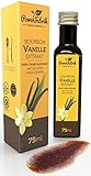 Vanille Extrakt ohne Alkohol | Bourbon Vanilleextrakt flüssig | 75ml | Mit ECHTEM Vanillemark aus Madagaskar | Vegan | Zum backen | 100% aus natürlichen Zutaten und echten Bourbon Vanilleschoten