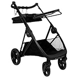 RL24 - Sattelwagen IRHCarry Light Imperial Riding mit Trensenhalter & Geländeräder – klappbar, bis 20 kg belastbar – Abnehmbarer Sattelhalter & Korb – Sattelcaddy in Schwarz – Stallzubehör