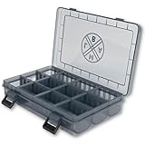 Angelbox LMAB Tackle Box Standard, 3 Größen, Köderbox Angeln, Tacklebox, Angelboxen für Zubehör, Kleinteilebox Angeln, Aufbewahrungsbox Angeln (S - 20,5 x 14 x 4 cm)