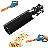 Airflow Amplifier for Leaf Blower,Leaf Blower Air Booster, Nozzles Attachment, Universal High-Flow Nozzle, Universal Boost Ring for Leaf Blowers with 2-4 Inch Round Nozzles (Black)