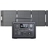 BLUETTI Solar Generator EB3A mit 120W Solarpanel, 268Wh Tragbare Powerstation mit 600W (1200W Peak) AC Ausgängen, LiFePO4 Batterie Backup für Outdoor Camping, Reise, Stromausfall