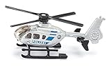 siku 0807, Polizei-Hubschrauber, Metall/Kunststoff, Silber, Drehbare Rotoren