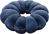 WENKO Multi Relax-Kissen - für jede Nackenform, Polyester, 36 x 10 x 36 cm, Blau