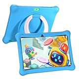 SGIN Tablet für Kinder, 10 Zoll, Tablet, Touchscreen, 2 GB RAM, 32 GB ROM, Android 12, Lerntablett mit Tasche, WiFi, Kindersicherung, doppelte Kamera, Spiele, Bluetooth, Lerntablett (blau)