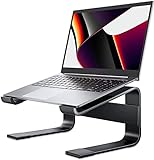Soqool Laptop Ständer, Aluminium Laptop Stand mit Belüftung, Ergonomisch Laptop Halterung für Schreibtisch, kompatibel mit MacBook Air/Pro, Lenovo, Huawei, Acer, Dell, HP (10-17 Zoll)