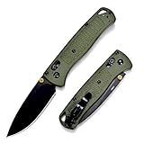 Joa Taschenmesser Klein Klappmesser Scharf, Leicht EDC Axis lock messer, Outdoor messer Survival Jagdmesser Grun Schwarz, Stahl messer Tragbare werkzeug, Pocket hals messer mit Clip/Scheide