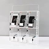 Acryl-Handy-Schließfach für Büro, Klassenzimmer und FitnessstudioSichere Aufbewahrungslösungen für Mitarbeiter-Handy-Management und -organisation