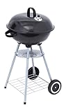 tepro Kugelgrill Key West – Holzkohlegrill Ø 41,5 cm mit Deckel, verchromtem Grillrost & Ascheauffangschale – kompakter Rundgrill mit Ablagegitter, Rädern & 58,5 cm Arbeitshöhe für Garten & Balkon