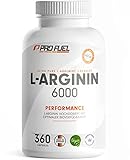 L-Arginin 360 Kapseln vegan - mit 6000 mg pflanzlichem...