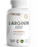 L-Arginin 360 Kapseln vegan - mit 6000mg pflanzlichem aus...