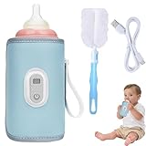 Tragbarer USB Babyflaschenwärmer, Flaschenwärmer Baby mit...