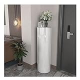 Generisch 360° drehbarer Schuhschrank für den Eingangsbereich mit offenen Regalen, moderner freistehender Schuhregal-Turm, vertikaler runder Schuh-Organizer, Aufbewahrung