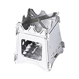 Metall-Holzofen, zusammenklappbar, Taschenofen, Kochbrenner, Backpacking-Öfen, Outdoor, Camping, Picknicks, Kochgeschirr für Rucksackreisen, Camping