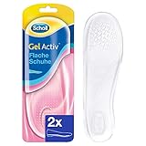 Scholl GelActiv Einlegesohlen für flache, schmale Schuhe von 35-40.5, optimaler Halt und Komfort für flache, schmale Schuhe, 1 Paar