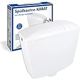 Sanitop-Wingenroth Spülkasten Karat | Tiefspülkasten mit Zwei-Mengen-Technik | 3,5 oder 6-9 l | Geräuscharm und vollisoliert | Variabler Anschluss | Weiß | 21049 2