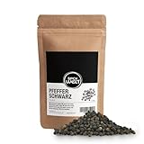 Spicy Welt Schwarzer Pfeffer Ganz (500g) – Ganze Pfefferkörner in Premium-Qualität für Pfeffermühlen, Suppen, Saucen & Steak | Ungemahlener, Frischer Schwarzer Pfeffer | 100% Naturrein, Ohne Zusätze
