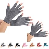 Brace Master 2 Paare Arthritis Handschuhe, Unterstützung für Kompressionshandschuhe und Wärme für Hände, Fingergelenk, Linderung von Schmerzen bei Rheumatoiden, Arthrose, RSI, Karpaltunnel (M, grau)