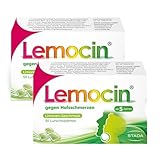 Lemocin Halsschmerztabletten -Lutschtabletten mit Limonengeschmack für Erwachsene und Kinder ab 5 Jahren- bei Beschwerden im Hals- und Rachenraum schmerzstillend & entzündungshemmend - 2 x 50 Stück
