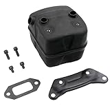 KBINGO Auspuffschalldämpfer mit Halterung Dichtungsschrauben 544029501 passend für Husqvarna 362 365 371 372 385 390 Motorsäge