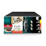 SHEBA CATCARE Pouch Wet Fresh & FINE (Meat) Chunks IN Gravy Adult 50G Multipack Standard