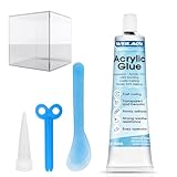 WEILAOK Acrylglas Kleber, Acrylkleber Transparent, Isolierend und Wasserfest, Geeignet für Diverse Materialien Wie Acryl, Kunststoff, Glas, Keramik etc, 100 Ml