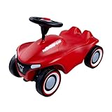 BIG-Bobby-Car-Neo Rot - Rutschfahrzeug für drinnen und draußen, Kinderfahrzeug mit Flüsterreifen im modernen Design, für Kinder ab 1 Jahr