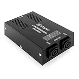 SkyTec STP-1 Passive Frequenzweiche, 2-Wege Powercon Weiche,1000 Watt, 1 Input, 1 Sub und 1 Top Output, Audiosignal Crossover Filter, Schwarz