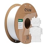 eSUN PLA Filament 1.75mm, PLA Basic 3D Drucker Filament Maßgenauigkeit +/- 0.03mm, 1KG Spule (2.2 LBS) Super Speedy PLA Filament für 3D Drucker, Weiß